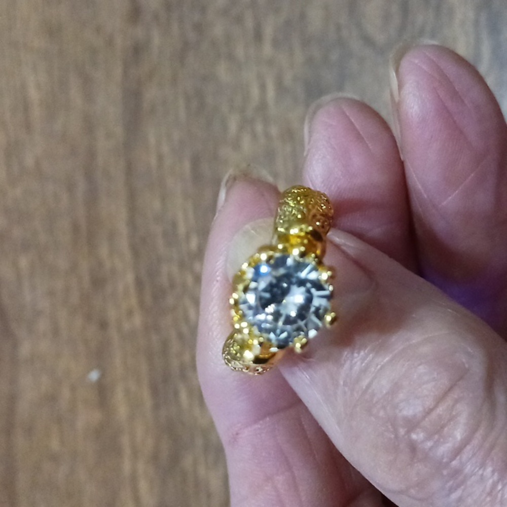 Womans Ring Fillagree Engagement 5